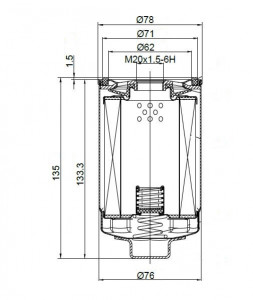 Фильтр масляный для а/м Sollers Atlant (23-) 1.9D