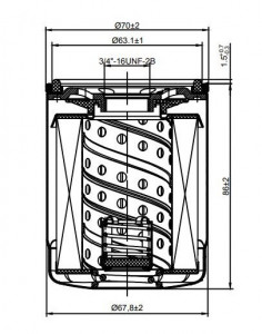 Фильтр масляный для а/м Changan Eado Plus (20-)/CS35 Plus (21-)/Uni-T (20-)/Uni-K (22-) 1.4i/1.5i/2.0i