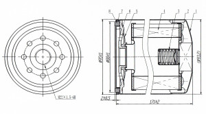 Фильтр масляный для с/т JCB 100-900-series/CX/DX/VM-series [JCB 444]