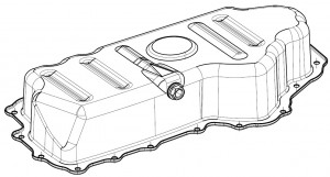 Поддон масляный для а/м Ford Transit Connect (02-)/Tourneo Connect (02-) 1.8D