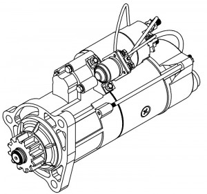 Стартер для автомобилей DongFeng GX (22-) с дв. Z14 Евро-6 24В 7,5кВт