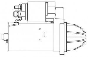 Стартер для спецтехники John Deere с дв. 4024T/5030T 12В 2кВт
