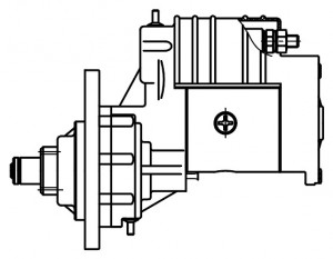 Стартер для спецтехники John Deere/ANT/Bobcat с дв. Perkins 12В 2,8кВт