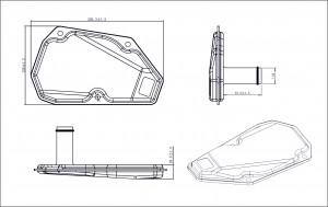 Фильтр АКПП для а/м Лада Vesta (15-)/XRay (16-)/Nissan Qashqai (06-) [JF015] (мет. прокл.) (CVT)