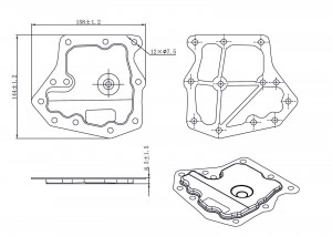 Фильтр АКПП для а/м Nissan Almera N16 (00-)/Tiida (04-) [4AT, RE4F03A/V, RL4F03A/V] (мет. прокл.)