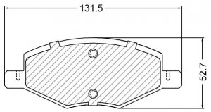 Колодки тормозные дисковые передние для автомобилей Changan Alsvin (22-)