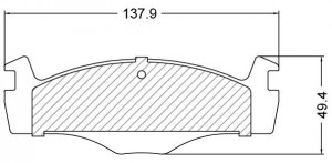 Колодки тормозные дисковые передние для автомобилей VW Polo (92-)