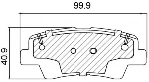 Колодки тормозные дисковые задние для автомобилей Kia Soul (14-)