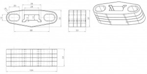Подвес (подушка) глушителя для автомобилей Daewoo Nexia (97-)/Chevrolet Lanos (97-)