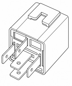 Реле 12V 20/30A 5 контактное (без кронштейна, с резистором)