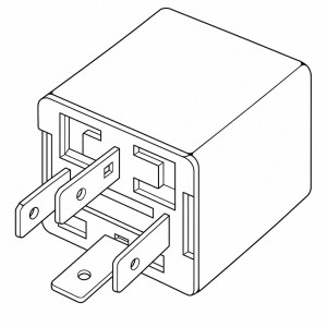 Реле 12V 40A 4 контактное (без кронштейна, без резистора)