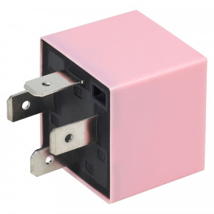 Реле 12V 40A 4 контакта для автомобилей Лада Largus (12-)/Renault Logan (04-) (розовое)