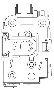 Замок двери для автомобилей Лада Largus (12-) передний левый (2PIN)