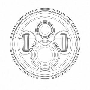 Фара для автомобилей Лада 2121 Нива/2101/ГАЗ/УАЗ (светодиодная/LED) 7 дюймов 6 диодов с ДХО универсальная