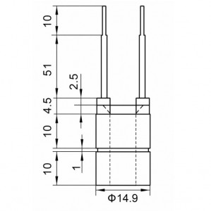 Коллектор генератора для автомобилей Toyota/VAG/Mitsubishi D=14,9/d=8,8-7,4/L=25,5