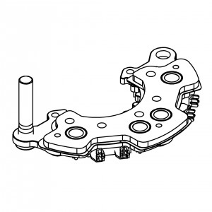 Мост диодный генератора для автомобилей Opel Astra G (98-)/H (04-)/Corsa C (00-)/Honda Civic (02-)
