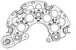Мост диодный генератора для автомобилей Toyota/Jeep/Chrysler/Dodge/Volvo