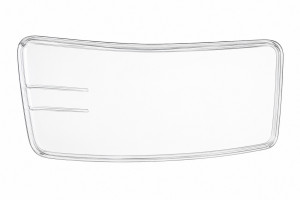Стекло фары для автомобилей КАМАЗ 5490/Mercedes Axor (01-) (пластик) правое