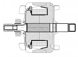 Ротор генератора для автомобилей Opel Astra H (04-)/Zafira B (05-) 1.6i/1.8i