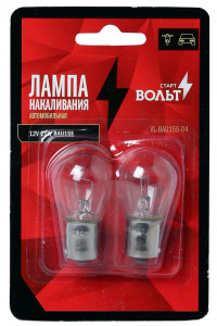 Лампа накаливания в блистере (2 шт) 12V 21W BA15S 1 конт.