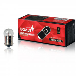 Лампа накаливания 12V 5W BA15S