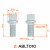 Болт колесный M14x1,5x27x48,5, сфера R14, ключ 17, дакромет для а/м Mercedes/Infiniti