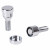 Секретки колесные (болты) М12x1,25x27x54, конус, 2 ключа 17/19, хром, тип N, комплект из 4 штук + 2 головок для а/м Лада