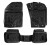 Ковры для Toyota Corolla Fielder 4WD (RHD) (06-12), 4 шт., (крепеж), выс. борт, 3D с подпятником, ТЭП, черн.