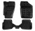 Ковры для VW Polo SD (10-), 4 шт., (крепеж),выс. борт, 3D с подпятником, ТЭП, черн.