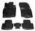 Ковры для Mitsubishi Outlander (06-), 5 шт., выс.борт, 3D с подпятником, ТЭП, черн.