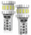Лампа светодиодная W5W (T10) PRO, 6000K (Белый), 12В, 1.92Вт, 24LED, Биполярная, Обманка CAN bus, комплект 2 шт.