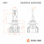 Лампа светодиодная HB3/HB4 PRO, 50Вт, 9200Лм (4600Лм x 2), 3000К (Желтый), 12/24В, комплект 2 шт.