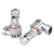 Лампа светодиодная HB3/HB4 MINI LENS, 40Вт, 4800Лм (2400Лм x 2), 6500К (Белый), 12В, комплект 2 шт.