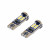 Лампа светодиодная W5W (T10) PRO, 6000K (Белый), 12В, 2.5Вт, 12LED, Биполярная, Обманка CAN bus, комплект 2 шт.