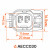 Разъём 2 pin с проводами для датчика ABS Chevrolet, Opel, Ford