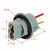 Патрон 2 pin с проводами для лампы P27/7W 3156