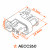 Разъем 2 pin без проводов для топливной форсунки Chevrolet Lacetti, Aveo, Lanos, Epica