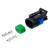 Разъём 2 pin без проводов для датчика темп. Лада, Daewoo, Chevrolet; для генерат. Peugeot (AECC340)