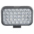 Фара светодиодная прямоугольная, 33LED, дальний свет, 33Вт, 135х95х38мм, 12/24В, PLUS