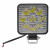 Фара светодиодная квадратная, 9LED, дальний свет, 9Вт, 83х83х22мм, 12В, STANDARD