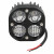 Фара светодиодная квадратная, 4LED, комбинированный свет (дальний + ближний), 40Вт, 78х78х50мм, 12/24В, PLUS