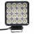 Фара светодиодная квадратная, 64LED, ближний свет, 64Вт, 108х108х50мм, 12/24В, PRO