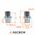 Гайка колесная M14x1,5x46, несъемная шайба, ключ 22, закрытая, хром для а/м Land Rover