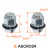 Гайка колесная M12x1,5x33, конус с пластиковой шайбой, ключ 21, закрытая, хром для а/м KIA