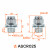 Гайка колесная M12x1,25x37, несъемная шайба, ключ 21, закрытая, хром для а/м Nissan/Infiniti