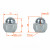 Гайка колесная M12x1,5x25, конус, ключ 21, закрытая, хром, 1 шт для Mazda/Hyundai/KIA