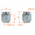 Гайка колесная M14x1,5x30, конус, ключ 22, закрытая, хром, 1 шт для Toyota/Lexus