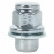 Гайка колесная M12x1,5x37, несъемная шайба, ключ 21, закрытая, хром, 20 шт для а/м Toyota/Lexus