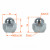 Гайка колесная M12x1,25x25, конус, ключ 21, закрытая, хром, 20 шт для а/м Nissan/Infiniti