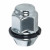 Гайка колесная M12x1,5x33, конус с пластиковой шайбой, ключ 21, закрытая, хром, 20 шт для а/м KIA